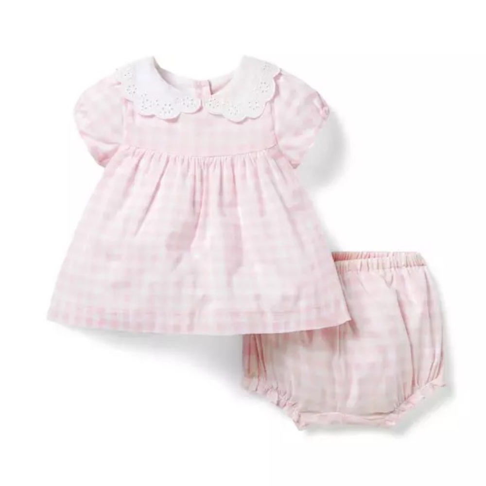 Janie and Jack THE GINGHAM GARDEN BABY SET